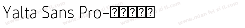 Yalta Sans Pro字体转换